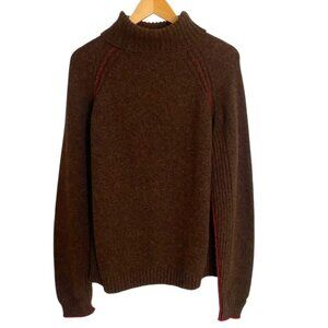 Tommy Hilfiger Brown Merino Wool Blend Turtleneck Sweater XLarge